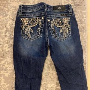 Size 26 dark wash bootcut miss me jeans